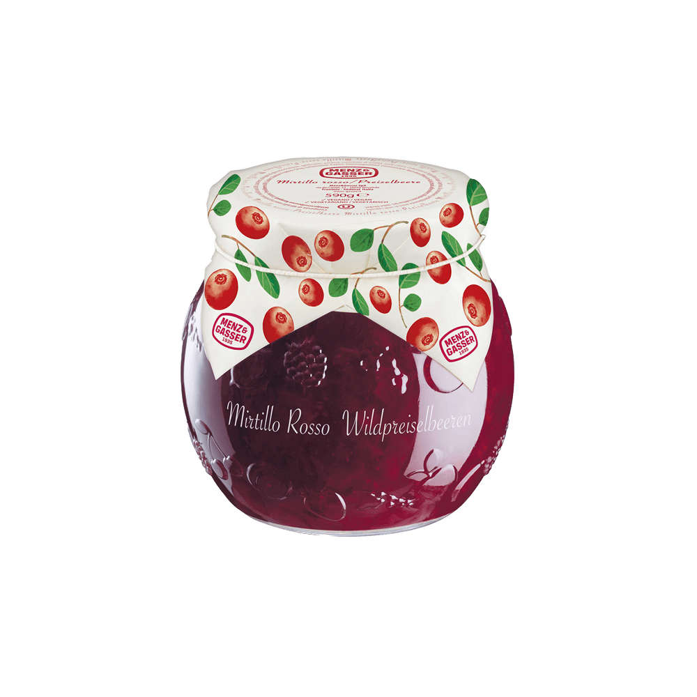 Confettura Mirtillo Rosso 590 gr Menz&Gasser
