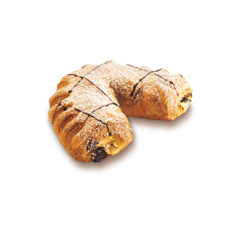 Cornetto Cioccolato e Crema Prelievitato gr 125 x 50 pz - Wolf ButterBack