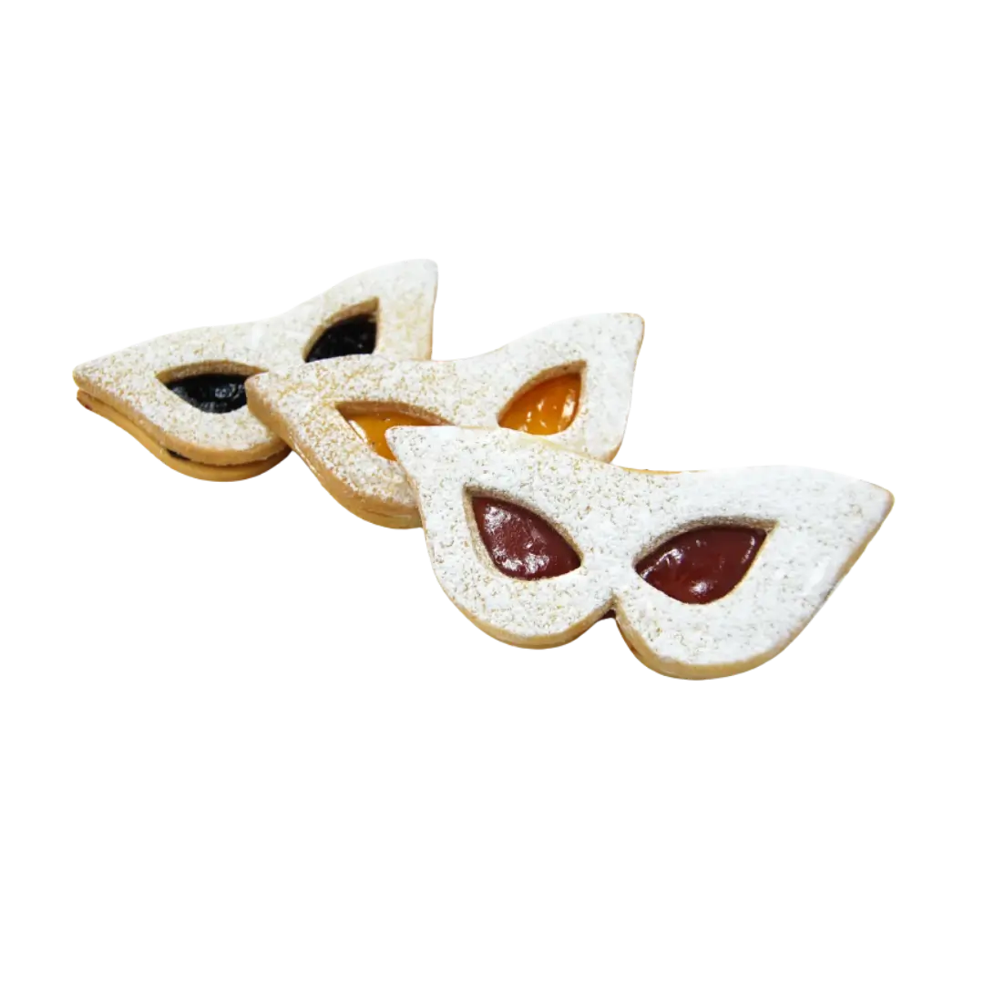 Maschera Tuttifrutti Sapori Veri 12 pezzi – dolce di Carnevale con frutta candita per bar e pasticcerie ad Arezzo
