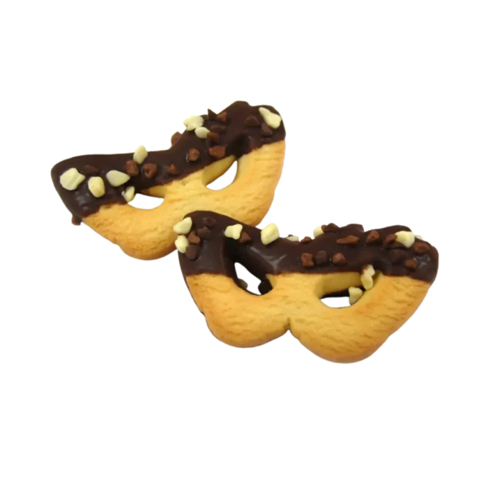 Mascherina Brighella tre cioccolati Sapori Veri 1,5 kg – dolce di Carnevale per bar e pasticcerie ad Arezzo